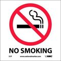 Nmc Graphic Facility Signs - No Smoking - Vinyl 7x7, S1P S1P